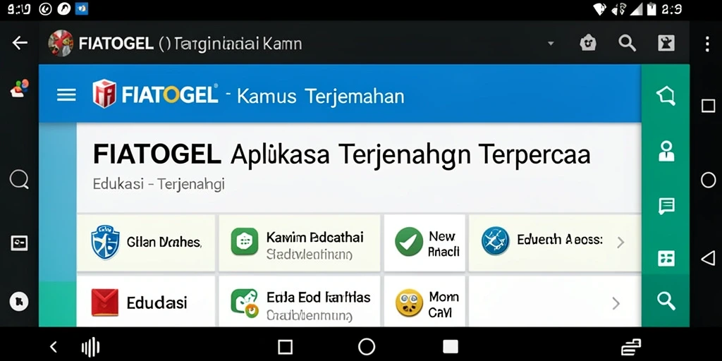 Tampilan antarmuka aplikasi FIATOGEL yang sederhana dan user-friendly.