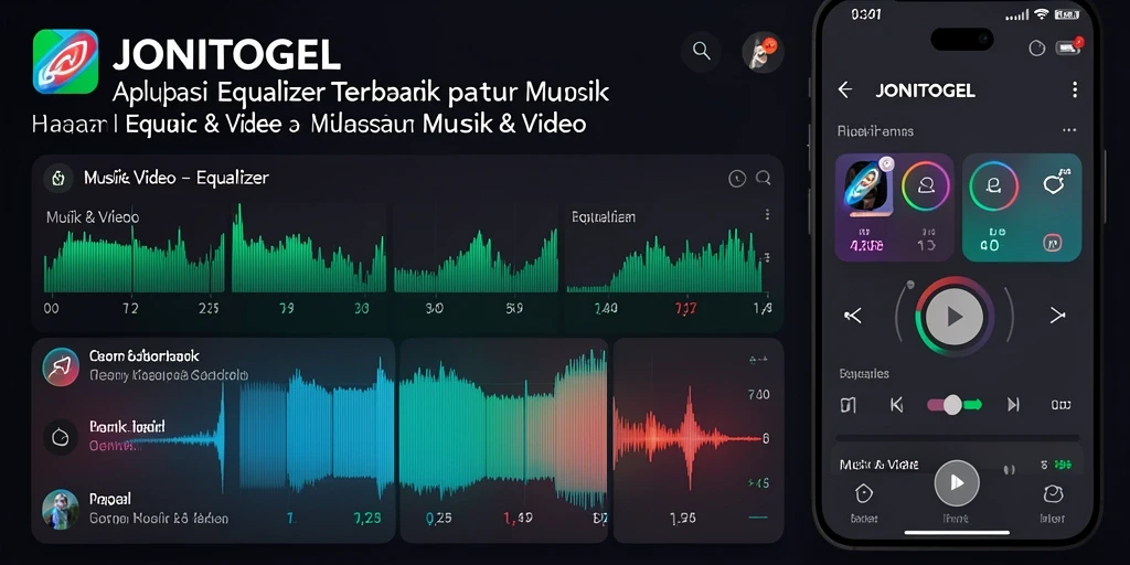 Antarmuka JONITOGEL yang intuitif untuk pengaturan Equalizer.