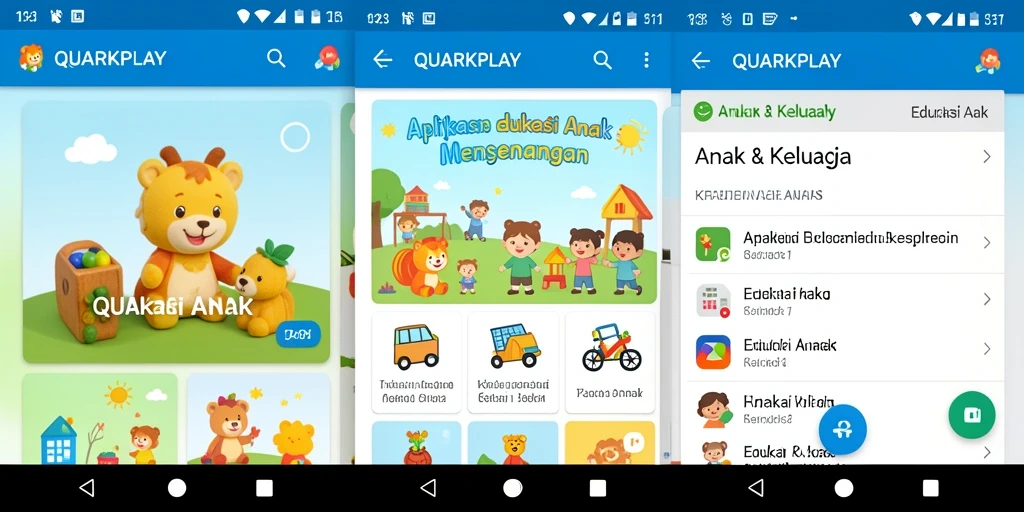Antarmuka menarik dan interaktif untuk belajar sambil bermain.